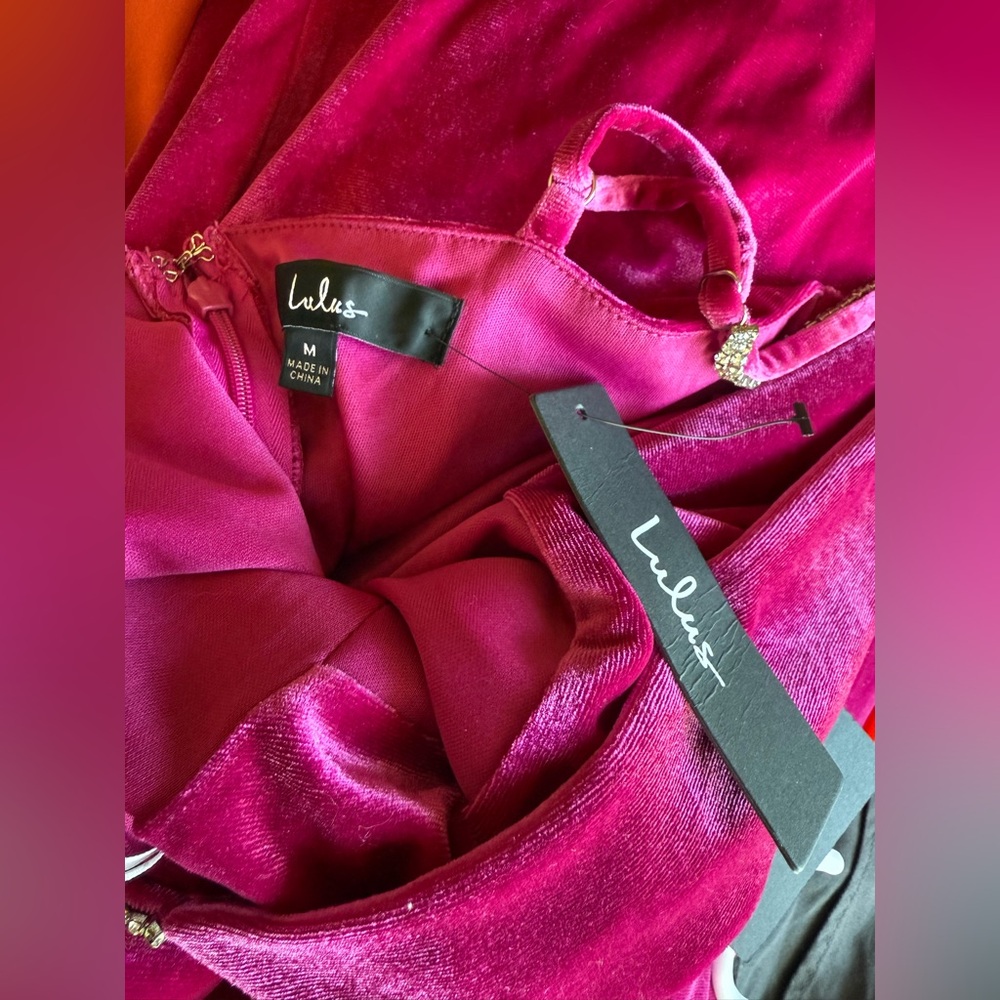 Lulu's Pink Satin Maxi Dress - Picture 6 of 12